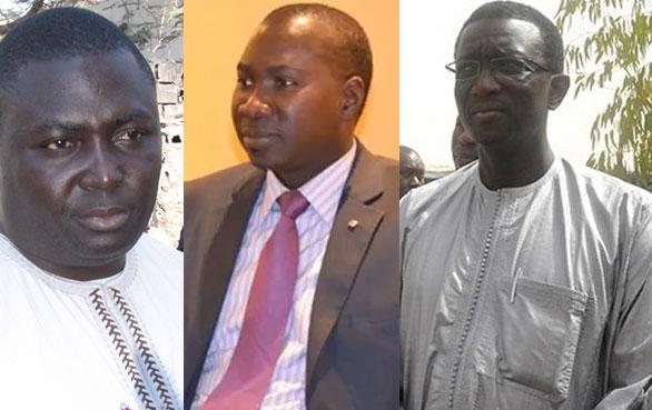 De gauche à droite : Bamba Fall, Joseph Sarr, Amadou Ba