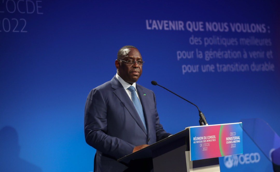 OCDE : Macky sall plaide pour la réforme des conditions d’accès au crédit-export