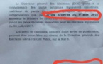 Bourde de la Direction générale des élections sur deux dates